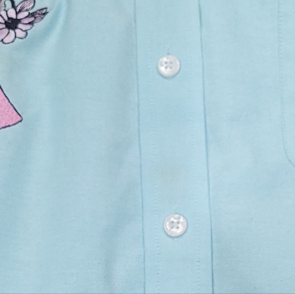 Cabin Creek Embroidered Cat Shirt Womens Sz 10 Button Down Casual Blouse EUC - Picture 10 of 11